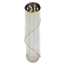 Load image into Gallery viewer, Stairwell crystal raindrop chandelier lights modern staircase pendant lamp