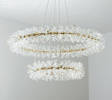 Load image into Gallery viewer, Crystal living room chandeliers modern luxury foyer round pendent light