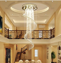 Load image into Gallery viewer, 2 Story Foyer Chandeliers Crystal Large Entryway Chandelier