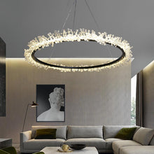 Load image into Gallery viewer, Modern Crystal Chandelier light Bling circular pendant lamp for dining room