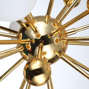 11 lights Modern chandelier sputnik chandelier golden electroplating