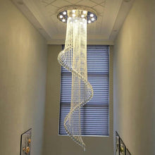 Load image into Gallery viewer, 2 Story Foyer Chandeliers Crystal Large Entryway Chandelier
