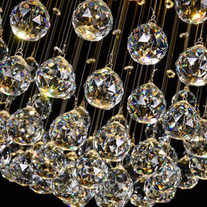 Crystal Raindrop Chandelier Lighting Flush mount LED Ceiling Light Fixture Pendant Lamp