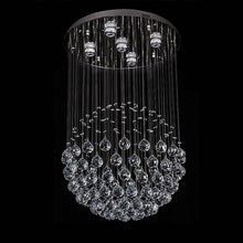 Load image into Gallery viewer, Crystal Raindrop Chandelier Lighting Flush mount LED Ceiling Light Fixture Pendant Lamp
