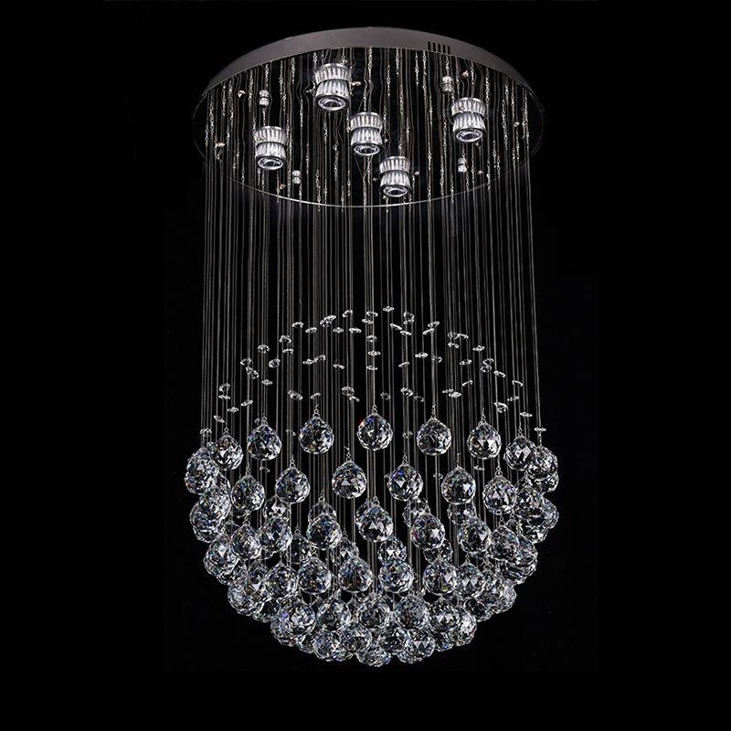 Crystal Raindrop Chandelier Lighting Flush mount LED Ceiling Light Fixture Pendant Lamp