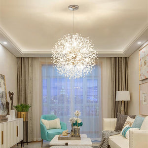 Global Ambient Chandelier light Electroplated Pendant Lamp With Crystal