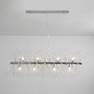 Global Ambient Chandelier light Electroplated Pendant Lamp With Crystal