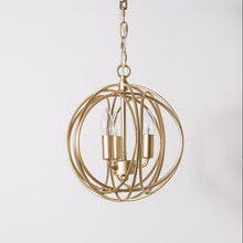 Load image into Gallery viewer, Retro golden chandeliers classic cage pendant lamp
