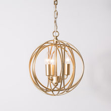 Load image into Gallery viewer, Retro golden chandeliers classic cage pendant lamp
