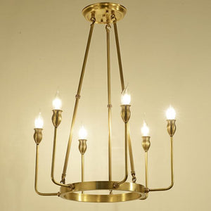 Chic Pure Copper 6/8 Lights Chandelier