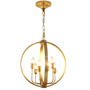 Copper Pendant Light  Classic Mid Century Chandelier