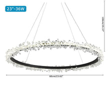 Load image into Gallery viewer, Modern Crystal Chandelier light Bling circular pendant lamp for dining room
